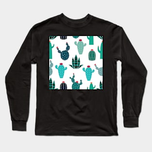 Kawaii Cactus Plants Long Sleeve T-Shirt